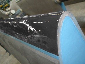 Coated wicket gates and additional cavitation protection to the leading edge Coated wicket gates and additional cavitation protection to the leading edge