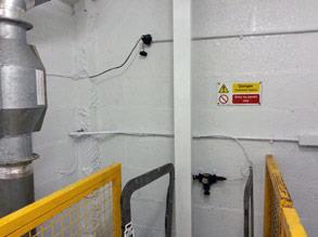 Wall coated with the easy to clean Belzona 5111 (Ceramic Cladding) enabling high levels of hygiene to be maintained Wall coated with the easy to clean Belzona 5111 (Ceramic Cladding) enabling high levels of hygiene to be maintained