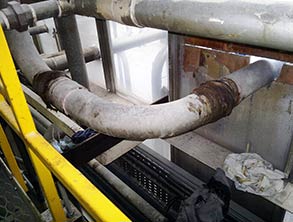 Temporary wrap used to stem leaking pipe Temporary wrap used to stem leaking pipe