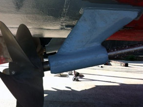 Propeller areas rebuilt and protected Propeller areas rebuilt and protected