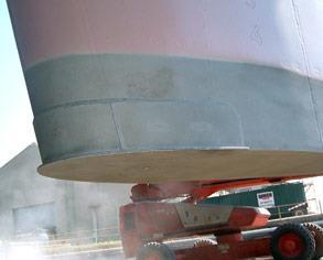 Cavitation erosion on marine ship rudder Cavitation erosion on marine ship rudder