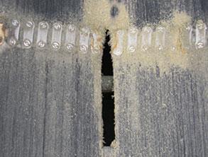 Damaged conveyor belt Damaged conveyor belt