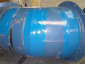 Plates bonded over holes using Belzona 1111 (Super Metal) Plates bonded over holes using Belzona 1111 (Super Metal)