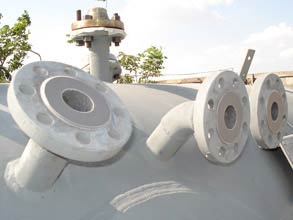 Flange faces repaired with Belzona 1111 (Super Metal) Flange faces repaired with Belzona 1111 (Super Metal)