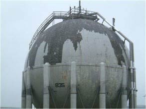 Extensive deterioration of the original insulation protection Extensive deterioration of the original insulation protection