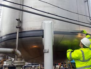 Tank sealed with Belzona 4301 (Magma CR1 High-Build) Tank sealed with Belzona 4301 (Magma CR1 High-Build)