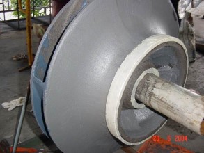 Pump impeller rebuilt using Belzona 1311 (Ceramic R-Metal) Pump impeller rebuilt using Belzona 1311 (Ceramic R-Metal)
