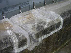 Heavily damaged PST tank drive track prepared for Belzona application Heavily damaged PST tank drive track prepared for Belzona application