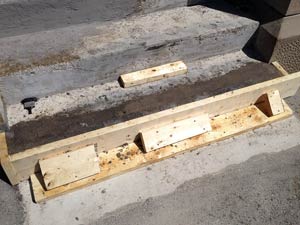 Belzona 4154 being packed into former Belzona 4154 being packed into former