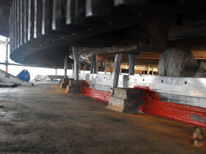 Belzona 7111 used to secure bearing seat Belzona 7111 used to secure bearing seat