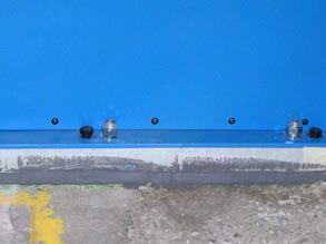 Irregular shim formed which fully supports the equipment Irregular shim formed which fully supports the equipment