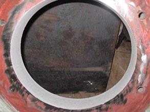 Belzona 1111 (Super Metal) used to rebuild the housing to its original Belzona 1111 (Super Metal) used to rebuild the housing to its original