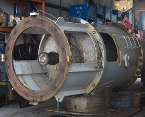 Damaged water pump Damaged water pump