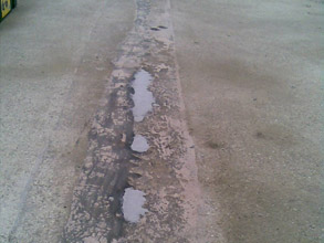 Damaged rooftop expansion joints Damaged rooftop expansion joints