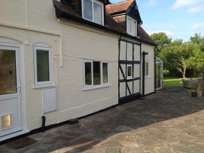 Building walls protected from water ingress using Belzona 5151 (Hi-Build Cladding) Building walls protected from water ingress using Belzona 5151 (Hi-Build Cladding)